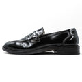 JOHN ASHFIELD Penny Loafers Black Leather Men's Size 9 Goodyear Welted Made in Italy English Style Classics