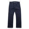 Polo Ralph Lauren THE HAMPTON RELAXED Denim Pants, Size Small, Stretch, Dark Navy with Leather Patch