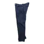 Polo Ralph Lauren THE HAMPTON RELAXED Denim Pants, Size Small, Stretch, Dark Navy with Leather Patch
