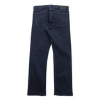 Polo Ralph Lauren THE HAMPTON RELAXED Denim Pants, Size Small, Stretch, Dark Navy with Leather Patch