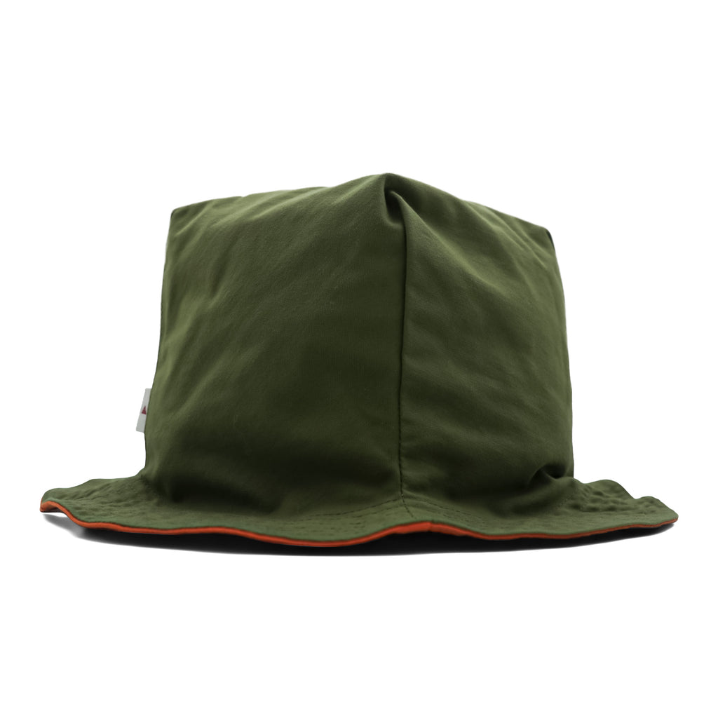 THE モンゴリアンチョップス リバーシブル バケットハット PENTAGONAL HAT オレンジ カーキ
