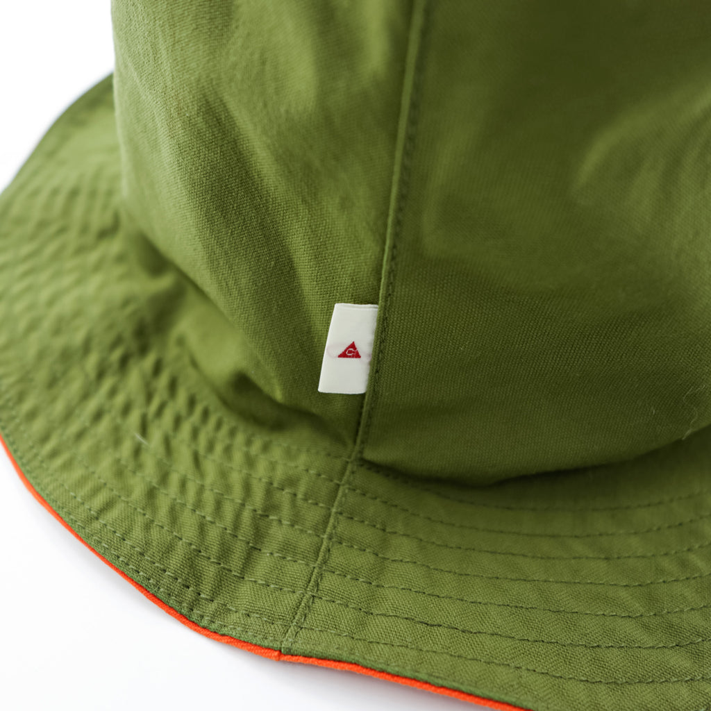 THE モンゴリアンチョップス リバーシブル バケットハット PENTAGONAL HAT オレンジ カーキ