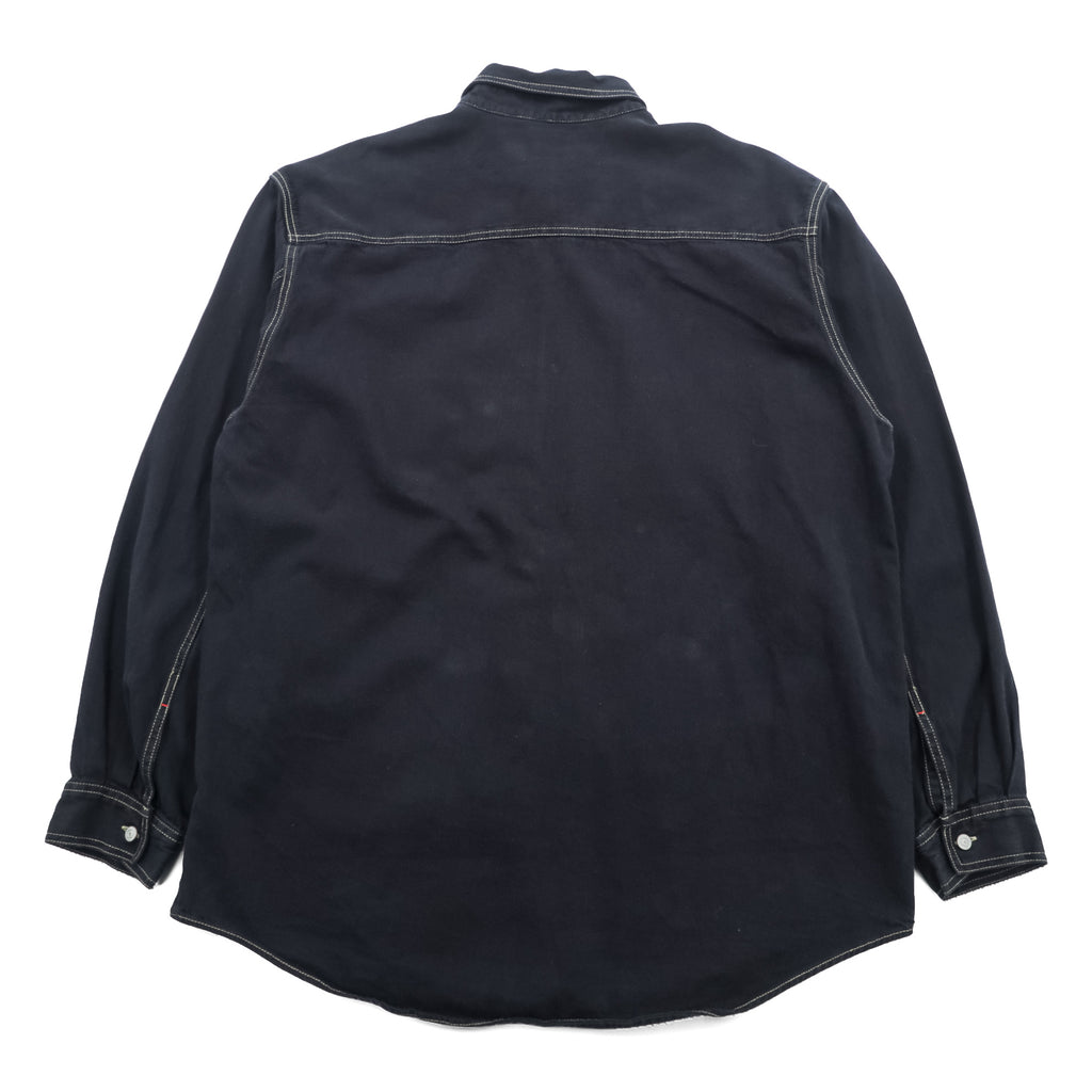 Levi's 90年代 RED TAB JEANS ワークシャツ XL ブラック ステッチ 胸ポケット 60560-0852