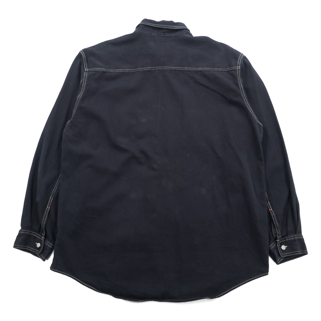 Levi's 90年代 RED TAB JEANS ワークシャツ XL ブラック ステッチ 胸ポケット 60560-0852