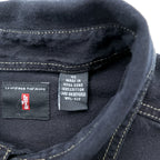 Levi's 90年代 RED TAB JEANS ワークシャツ XL ブラック ステッチ 胸ポケット 60560-0852