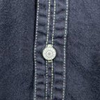 Levi's 90年代 RED TAB JEANS ワークシャツ XL ブラック ステッチ 胸ポケット 60560-0852