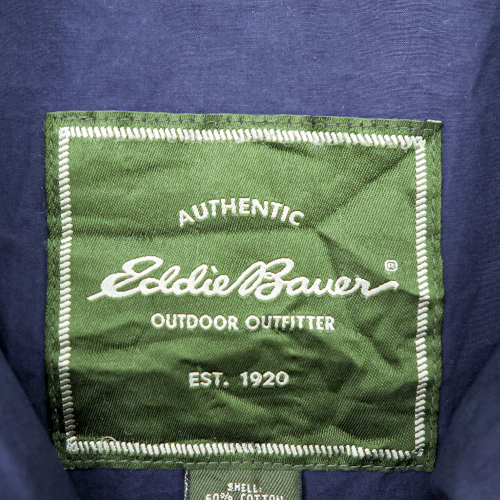 Vintage 90s Eddie Bauer Harrington Jacket Green Tag Beige Drizzle Jacket Men's L-XL Swing Top Outdoor Outfitter