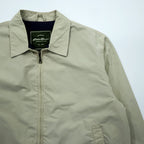 Vintage 90s Eddie Bauer Harrington Jacket Green Tag Beige Drizzle Jacket Men's L-XL Swing Top Outdoor Outfitter