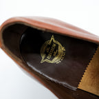 Vintage 70s FLORSHEIM Bit Loafers Brown Leather Shoes 9.5 D USA Made Shield Logo Dress Slips-ons Goodyear Welted