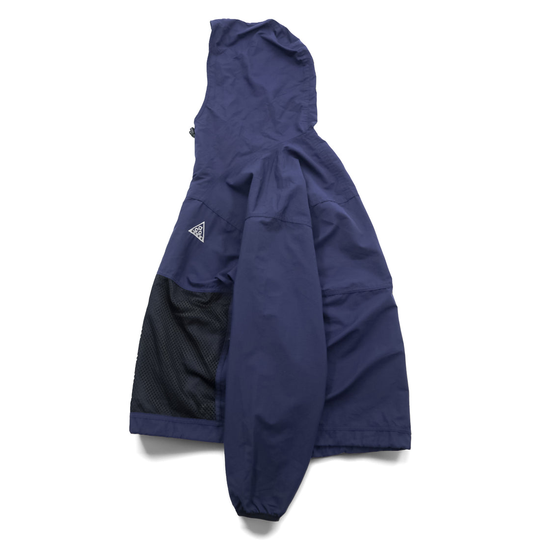 NIKE ACG 90s Half-Zip Anorak Hoodie Track Jacket, Size L, Mesh Pockets, Drawcord, Short Length