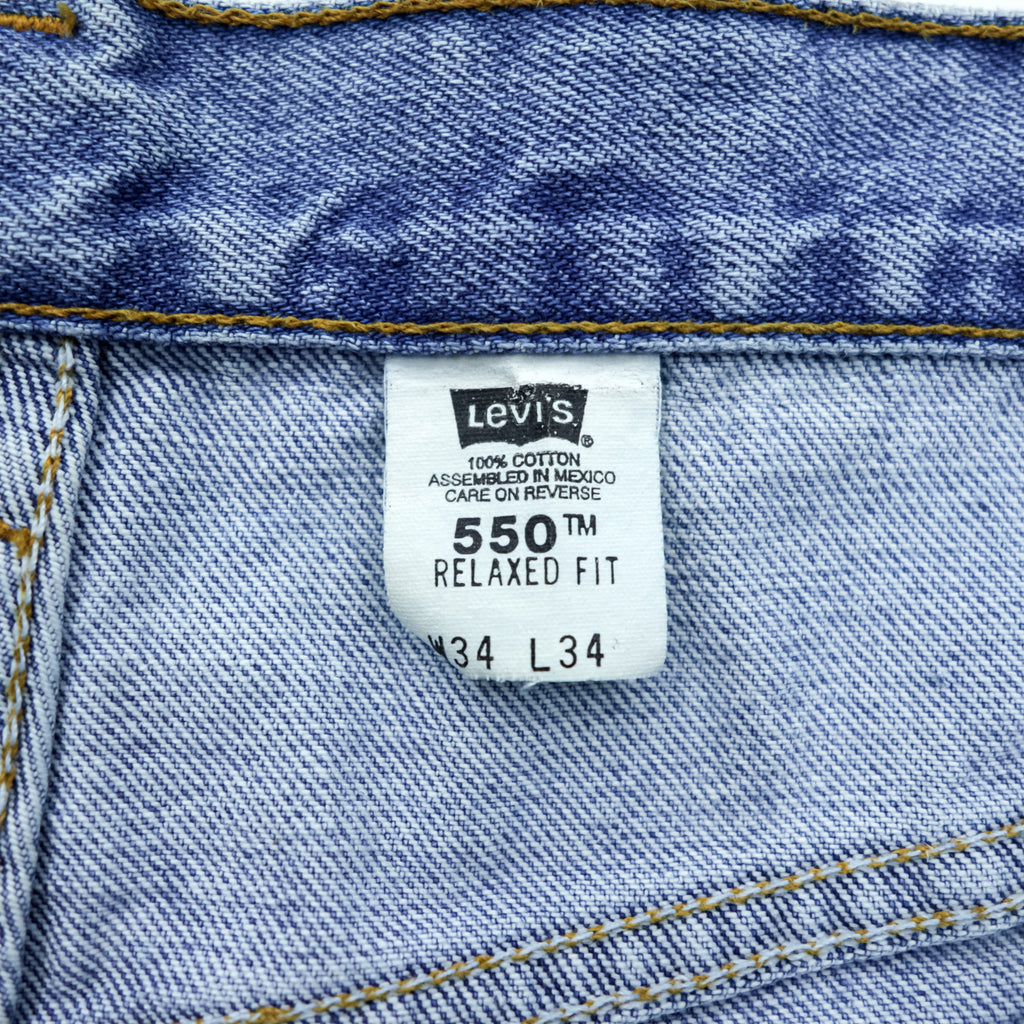 Levi's 90年代 RELAXED FIT 550 テーパード デニムパンツ ジーンズ L インディゴ 00550-4834
