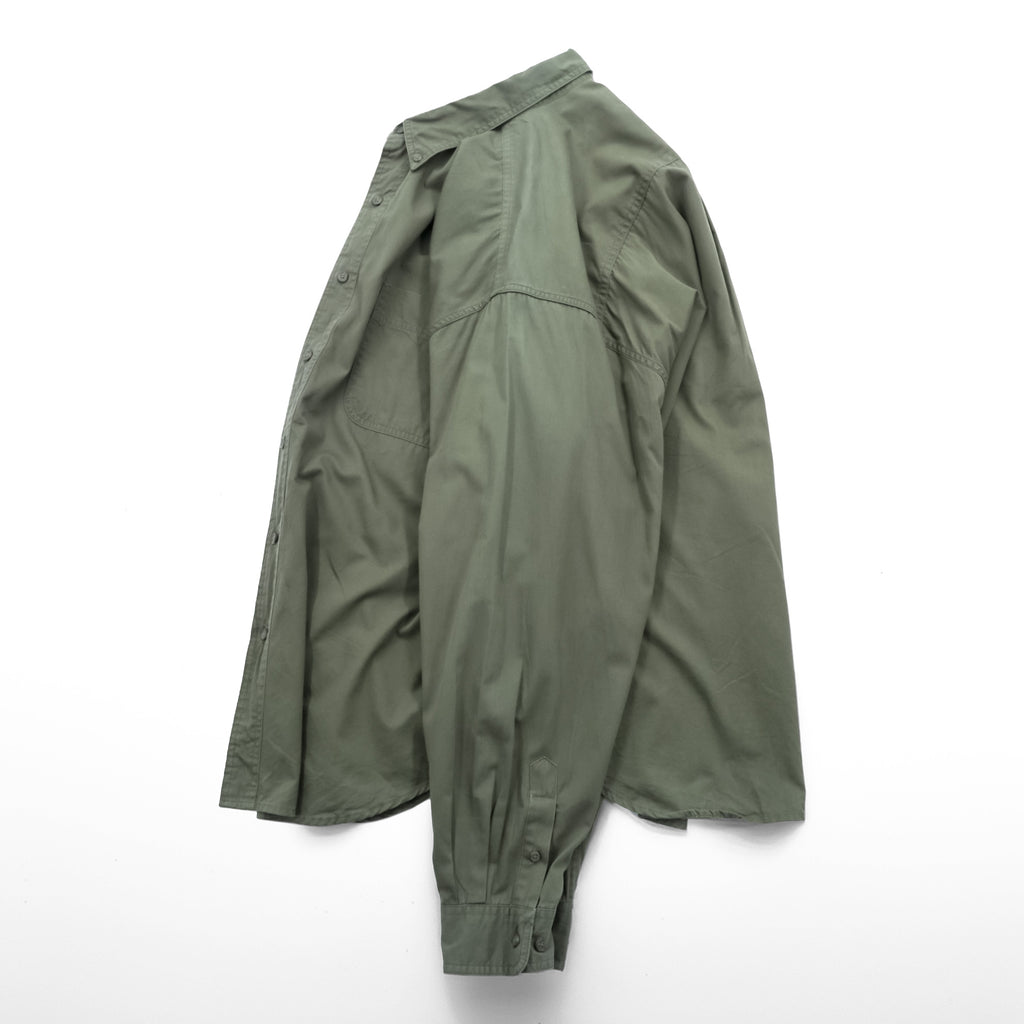 Eddie Bauer 90年代 ボタンダウンシャツ XL オリーブ コットン 胸ポケット ビッグサイズ