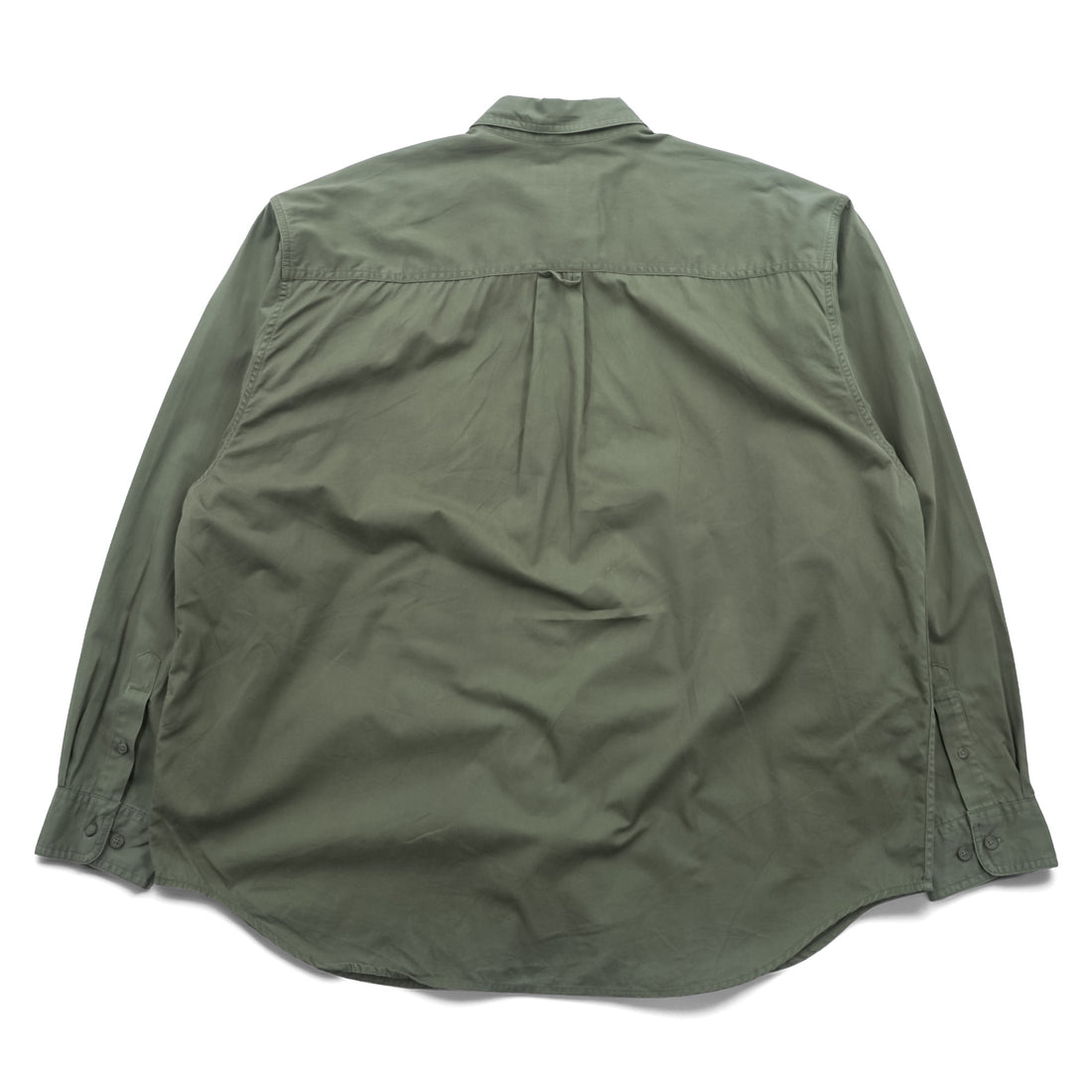 Eddie Bauer 90年代 ボタンダウンシャツ XL オリーブ コットン 胸ポケット ビッグサイズ