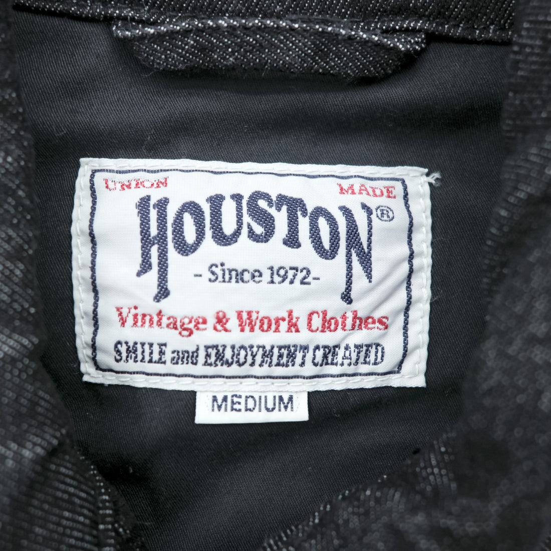 HOUSTON デニム ベトジャン スーベニアジャケット M ブラック 龍 刺繍 Bienhoa 1969-70 51480