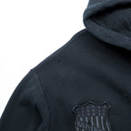 Polo Ralph Lauren 90s Big Pony Embroidered Zip Up Hoodie XL Black CONMER Zip