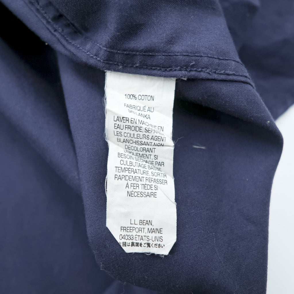 L.L.Bean ボタンダウンシャツ XL ネイビー コットン WRINKLE RESISTANT ビッグサイズ 264077