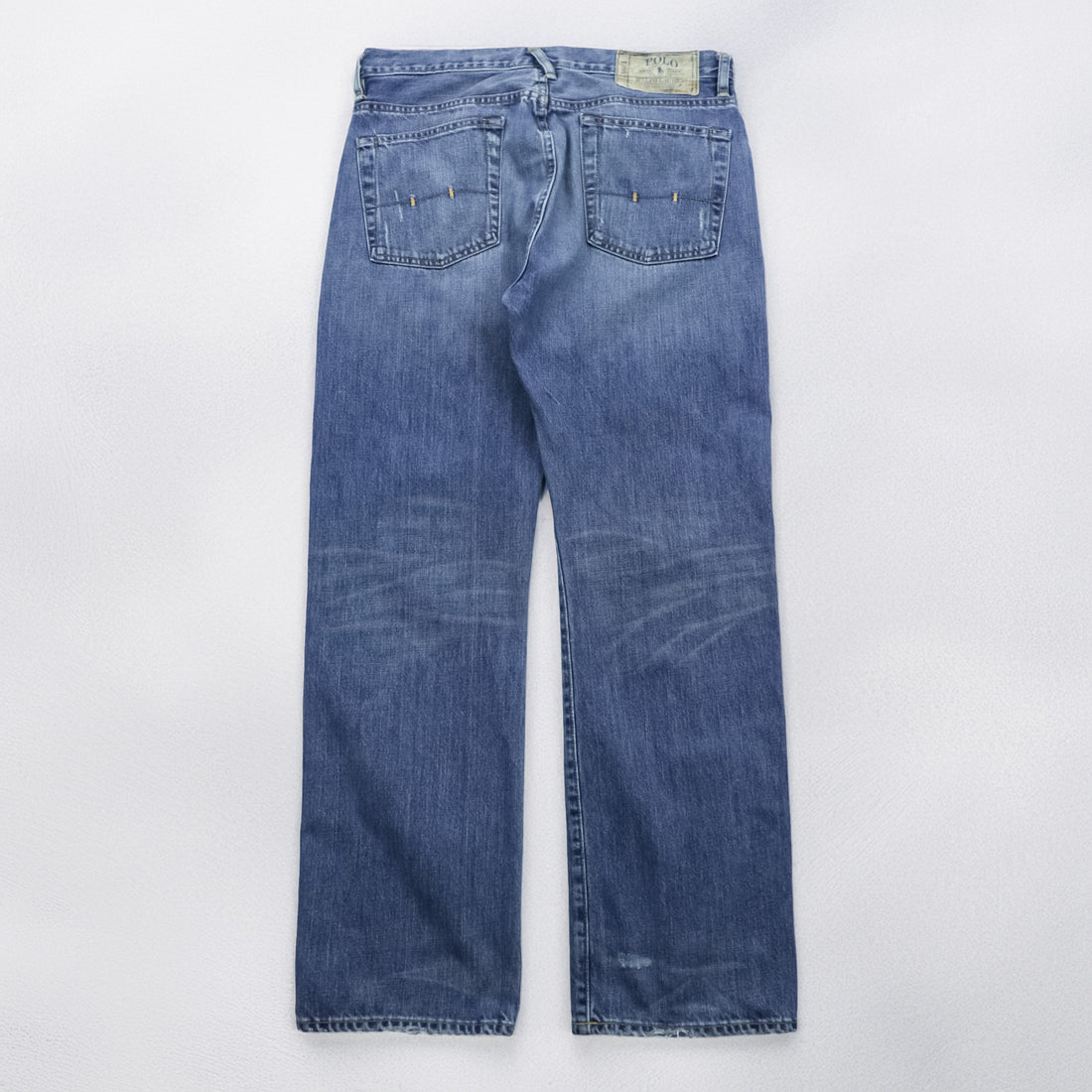 Polo Ralph Lauren Denim Jeans Made in Mexico 100% Cotton Straight Leg Classic Fit Blue