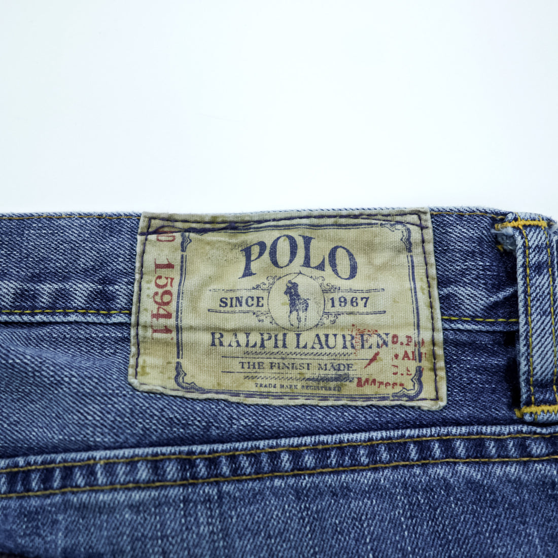 Polo Ralph Lauren Denim Jeans Made in Mexico 100% Cotton Straight Leg Classic Fit Blue