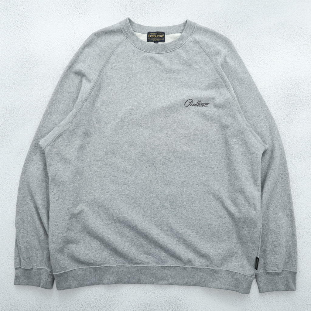 PENDLETON Back Print Sweatshirt, Size L, Gray, 3475-3006