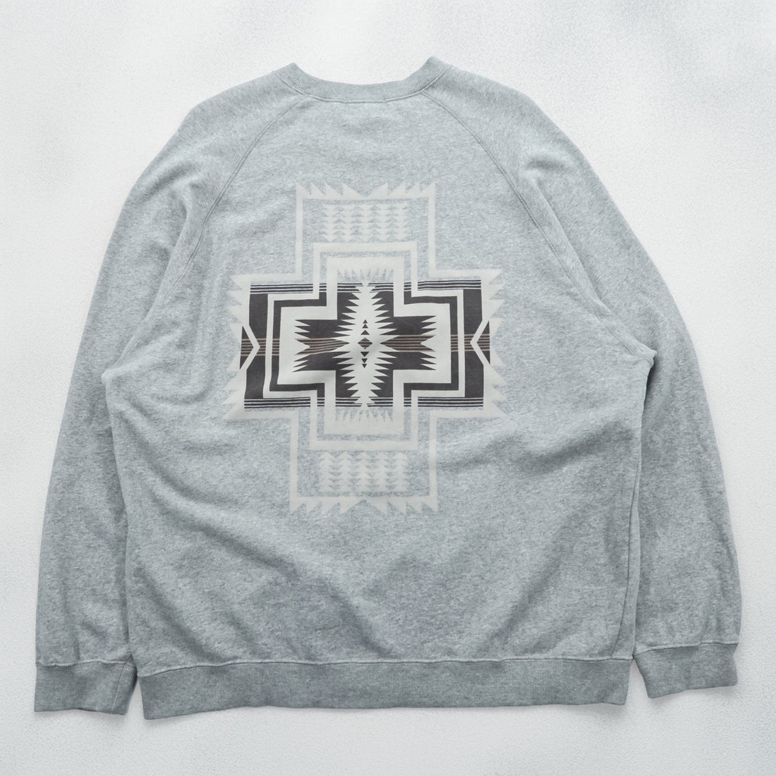 PENDLETON Back Print Sweatshirt, Size L, Gray, 3475-3006