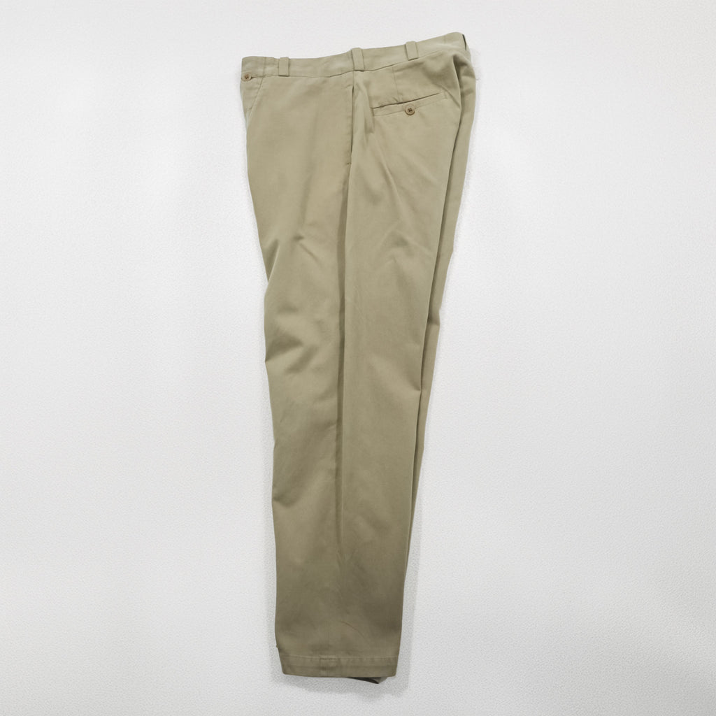 YAECA Made in Japan Chino Cloth Wide Tapered Work Pants M Beige 176104