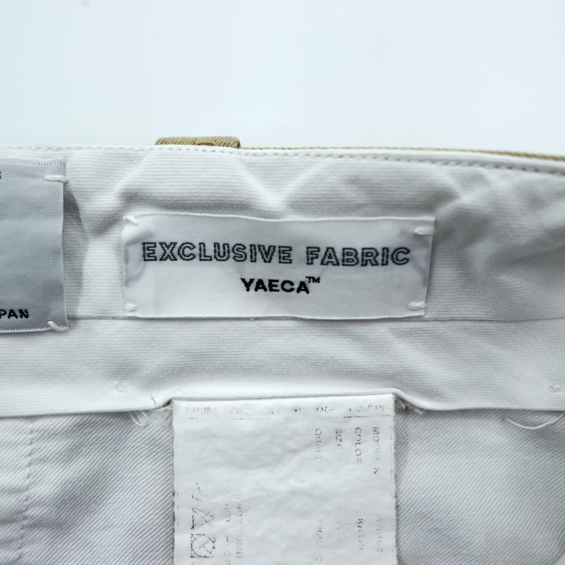 YAECA Made in Japan Chino Cloth Wide Tapered Work Pants M Beige 176104