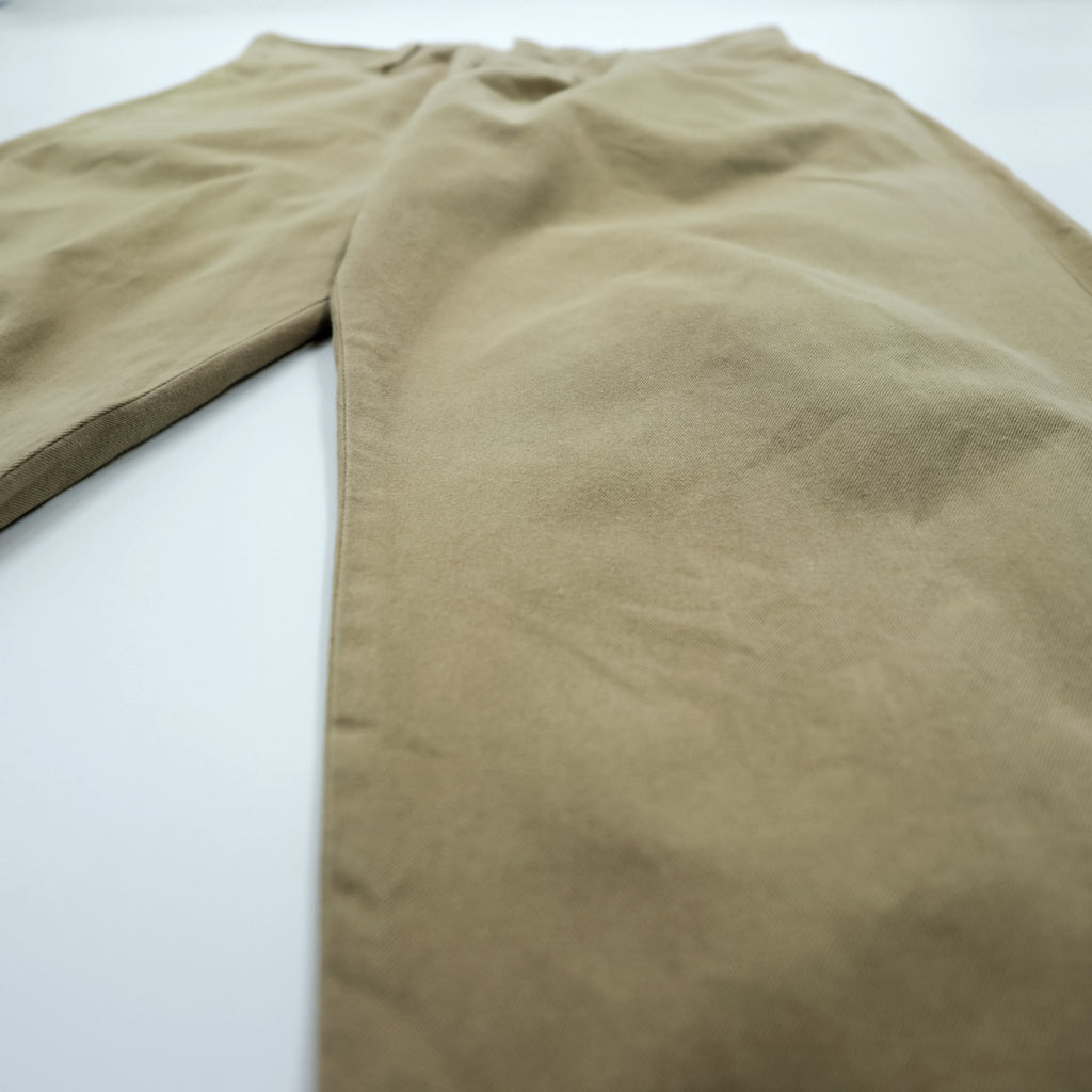 YAECA Made in Japan Chino Cloth Wide Tapered Work Pants M Beige 176104