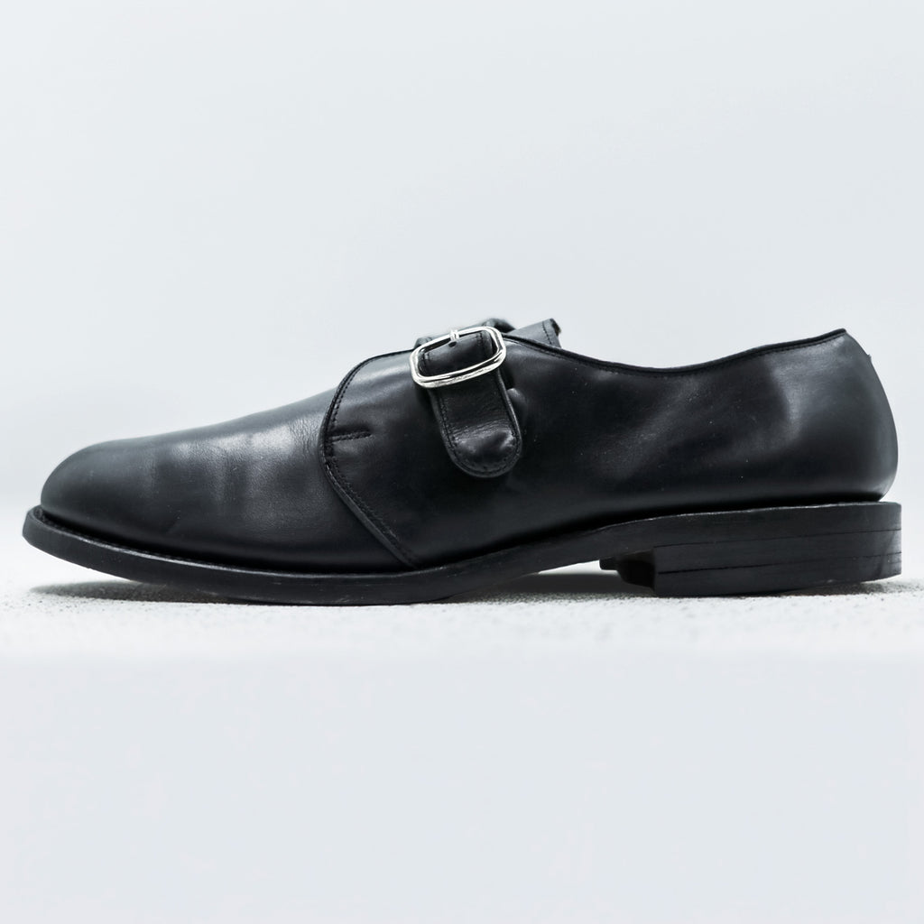 Allen Edmonds USA Made Monk Strap Round Toe Dress Shoes Black US10 GARNER 2405