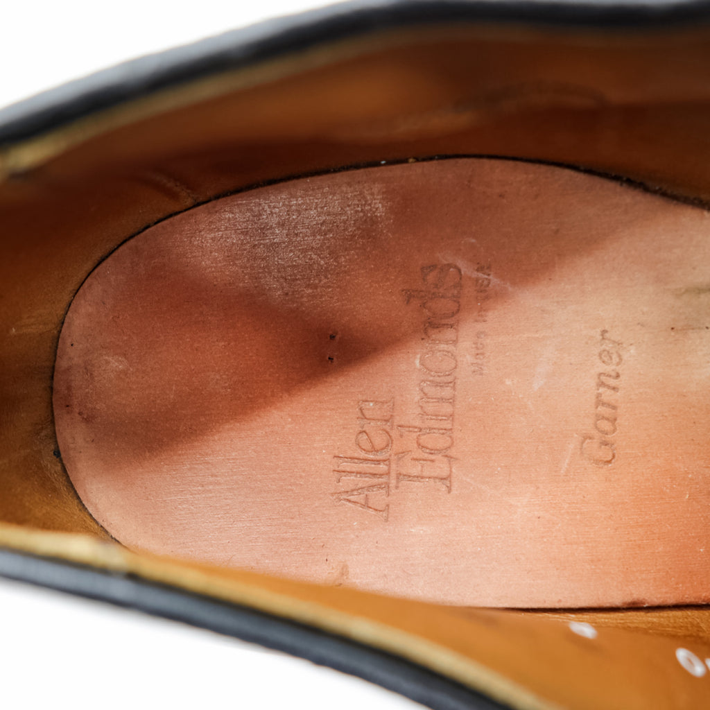 Allen Edmonds USA Made Monk Strap Round Toe Dress Shoes Black US10 GARNER 2405