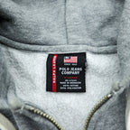 Polo Ralph Lauren 90s Zip Up Hoodie Gray XL POLO JEANS COMPANY
