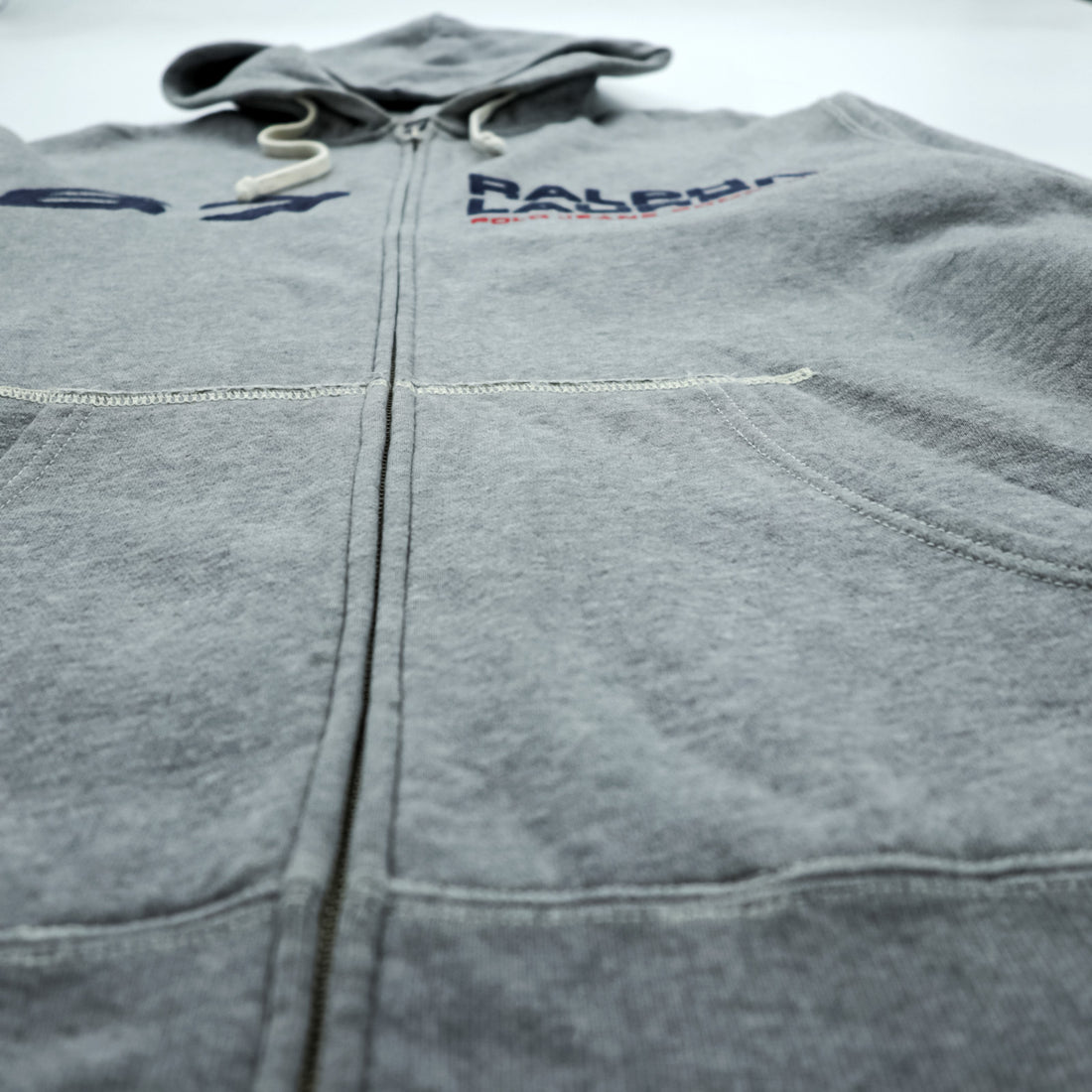 Polo Ralph Lauren 90s Zip Up Hoodie Gray XL POLO JEANS COMPANY