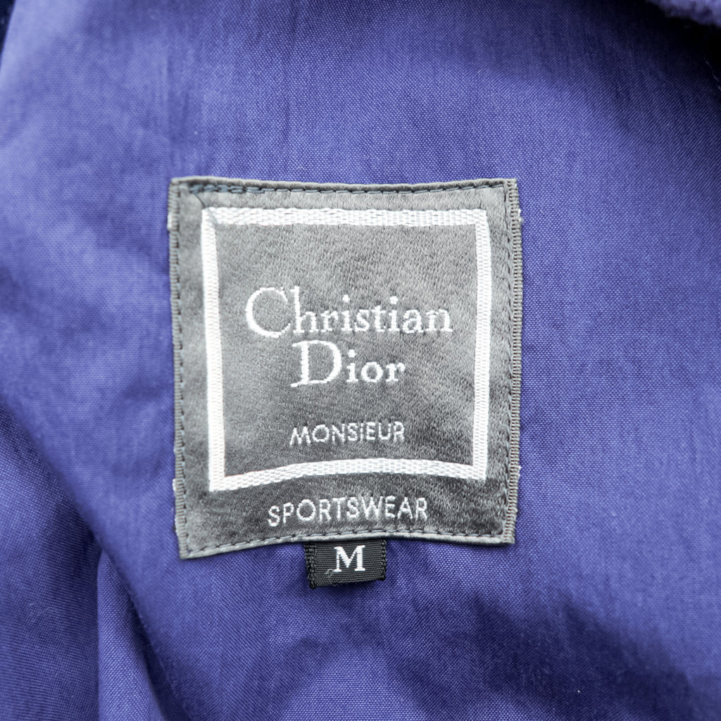 Vintage 80s Christian Dior Monsieur Sportswear Jacket Bomber Purple Size M Harrington Style