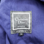 Vintage 80s Christian Dior Monsieur Sportswear Jacket Bomber Purple Size M Harrington Style