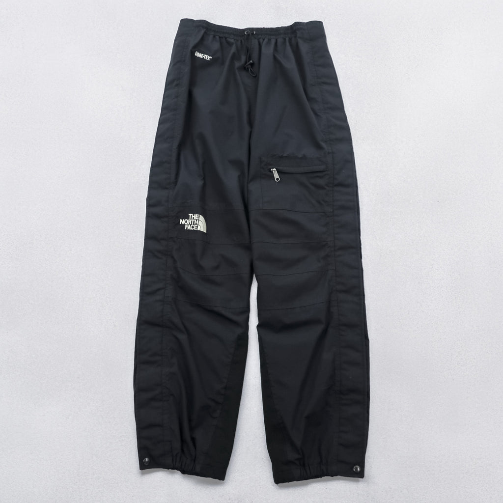 THE NORTH FACE 90s GORE-TEX Shell Outdoor Rain Pants, Size M, Waterproof, Drawstring, Black, 86013