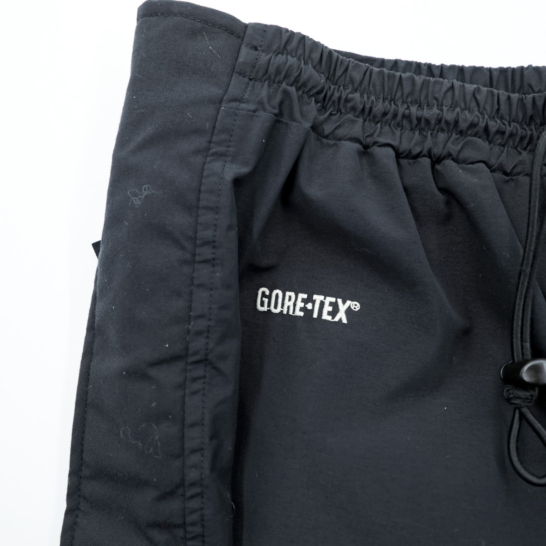 THE NORTH FACE 90s GORE-TEX Shell Outdoor Rain Pants, Size M, Waterproof, Drawstring, Black, 86013
