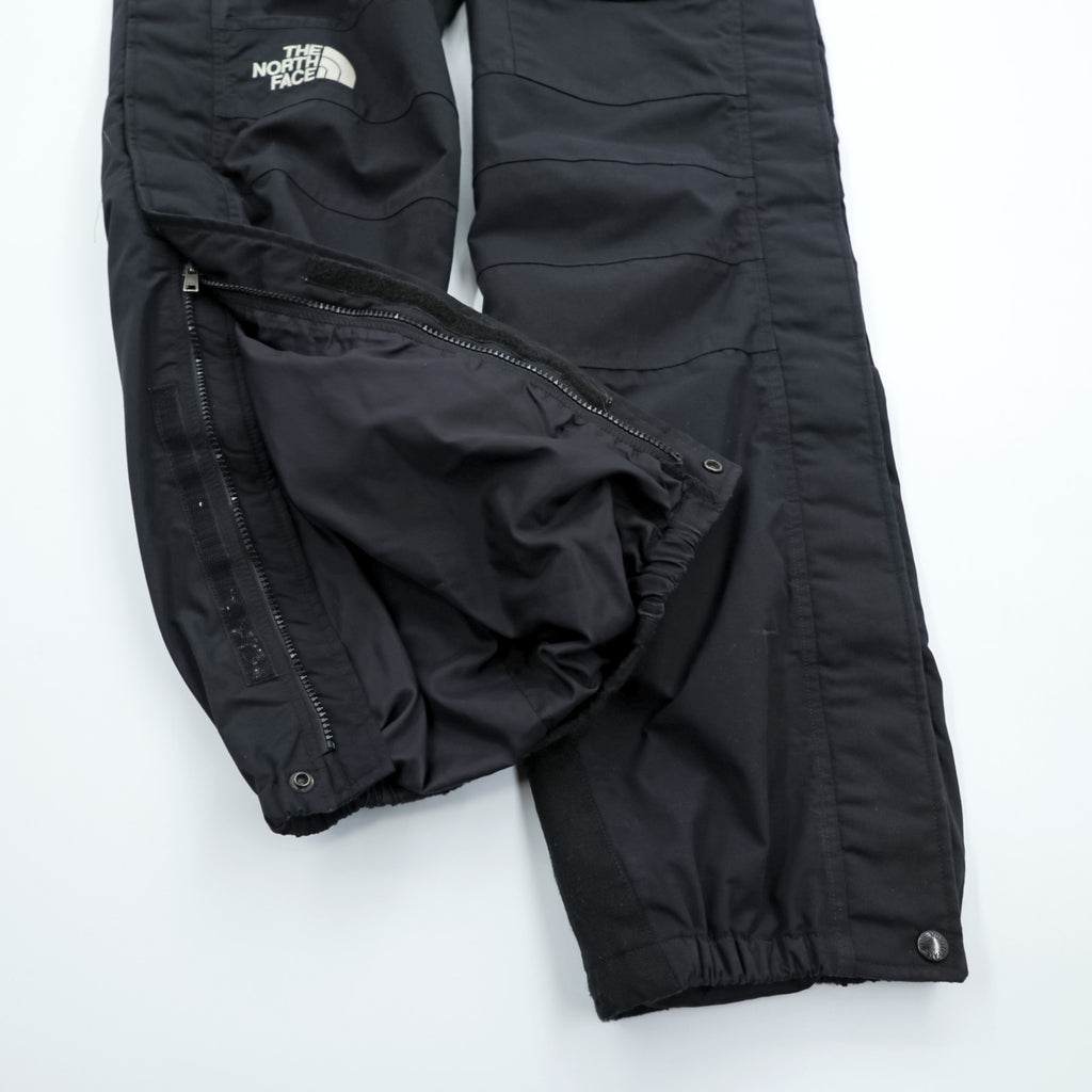 THE NORTH FACE 90s GORE-TEX Shell Outdoor Rain Pants, Size M, Waterproof, Drawstring, Black, 86013