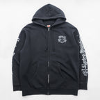 HARLEY DAVIDSON Zip Up Hoodie L Black EMERALD CITY Back Logo