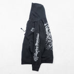 HARLEY DAVIDSON Zip Up Hoodie L Black EMERALD CITY Back Logo