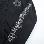 HARLEY DAVIDSON Zip Up Hoodie L Black EMERALD CITY Back Logo