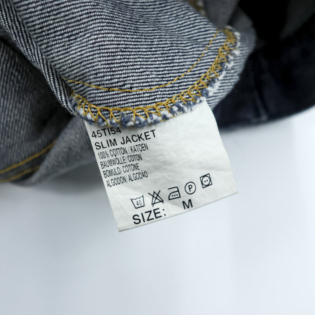 Lee デニムジャケット Gジャン M インディゴ 濃紺 SLIM JACKET 101-J プレミアム 153436