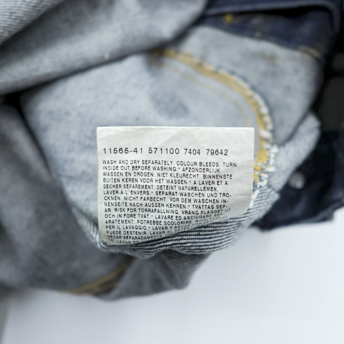 Lee デニムジャケット Gジャン M インディゴ 濃紺 SLIM JACKET 101-J プレミアム 153436