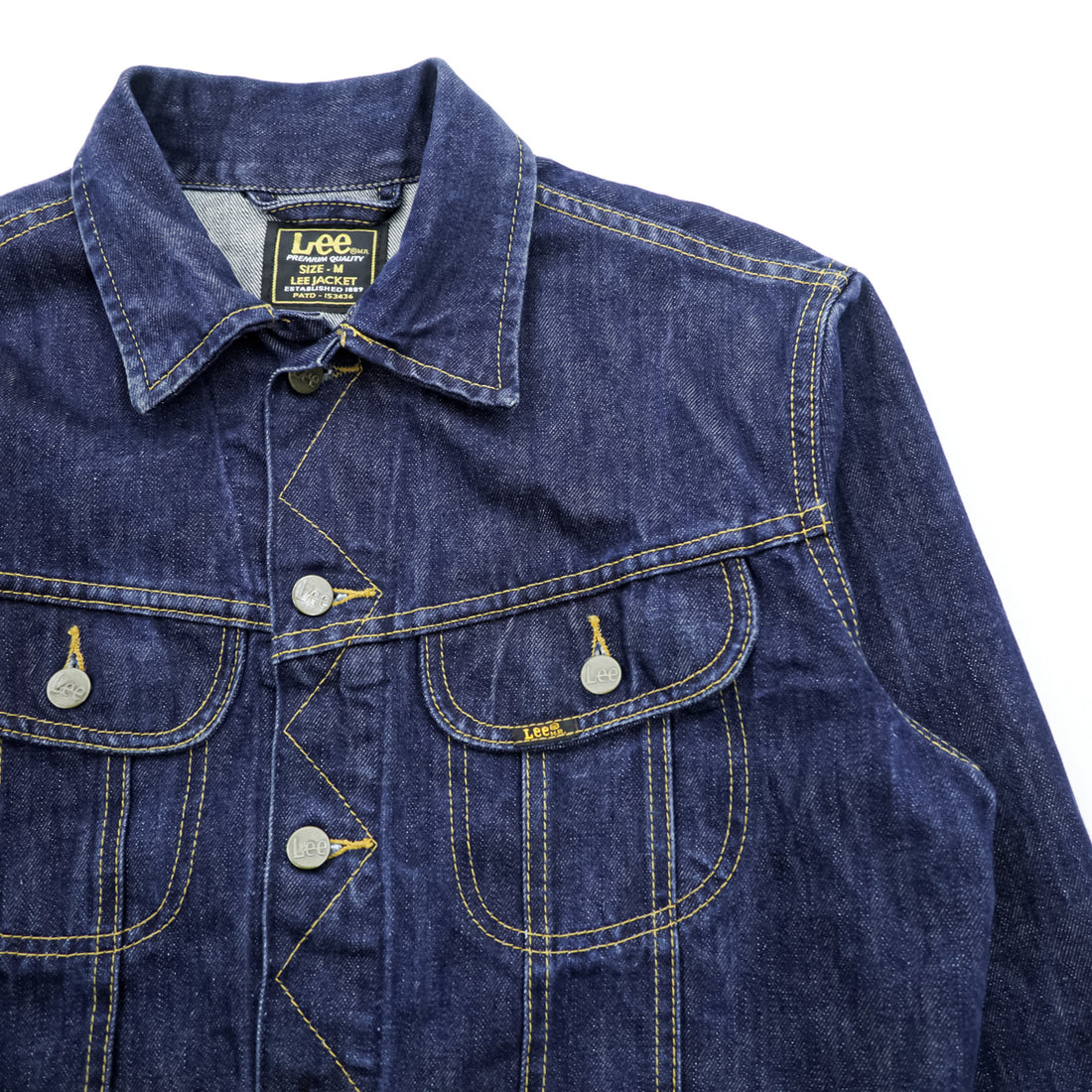 Lee デニムジャケット Gジャン M インディゴ 濃紺 SLIM JACKET 101-J プレミアム 153436