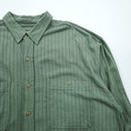 Vintage 90s Silk Shirt, Size XL, Green, GOOUCH
