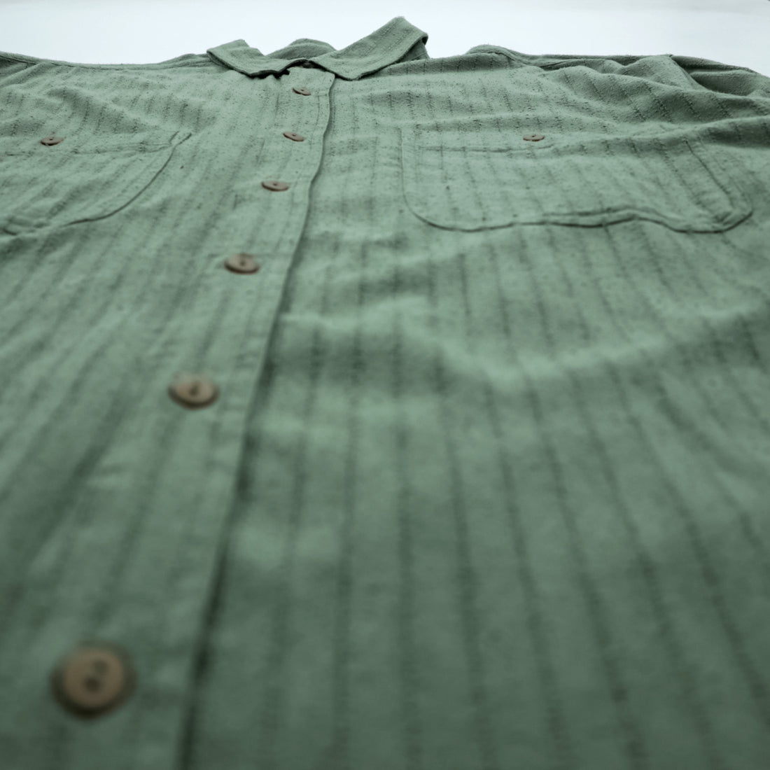 Vintage 90s Silk Shirt, Size XL, Green, GOOUCH