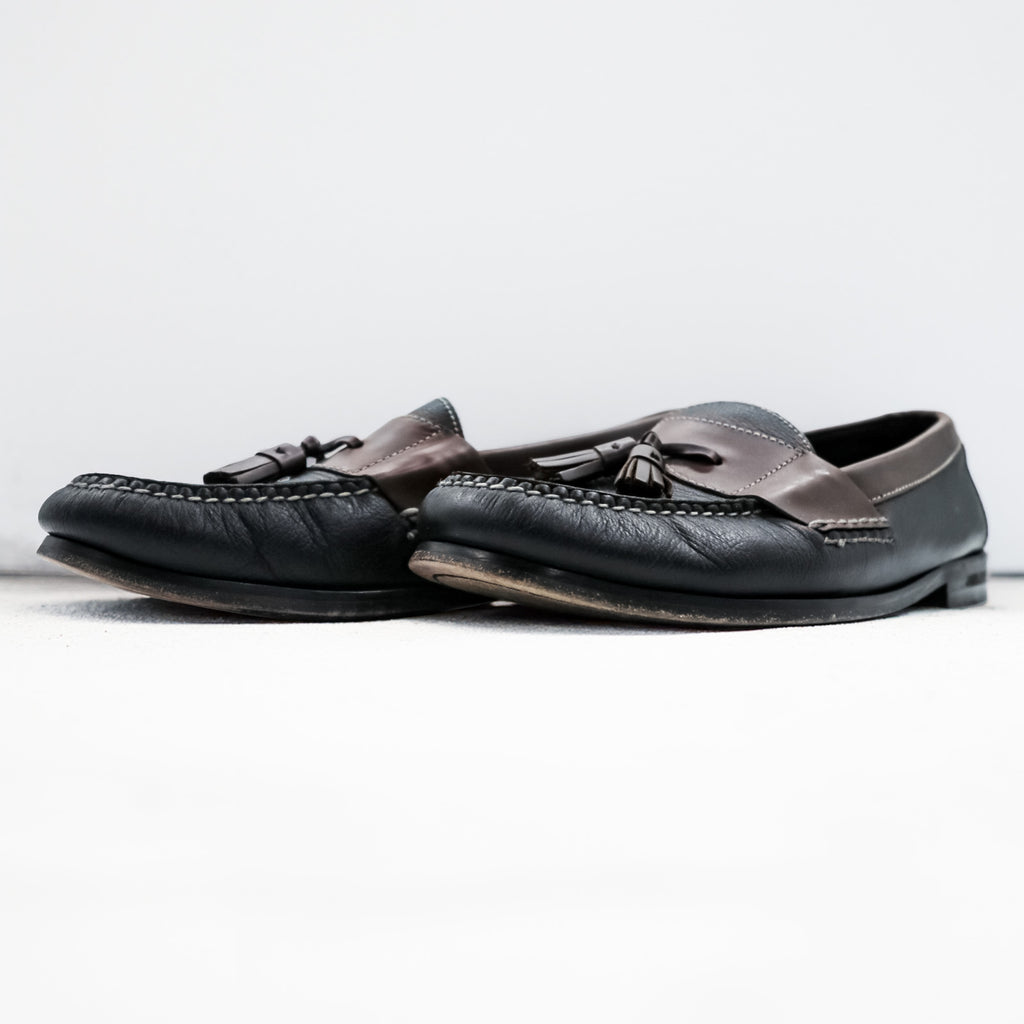 Cole Haan Fringe Tassel Loafers US10 Brown, Black 02997