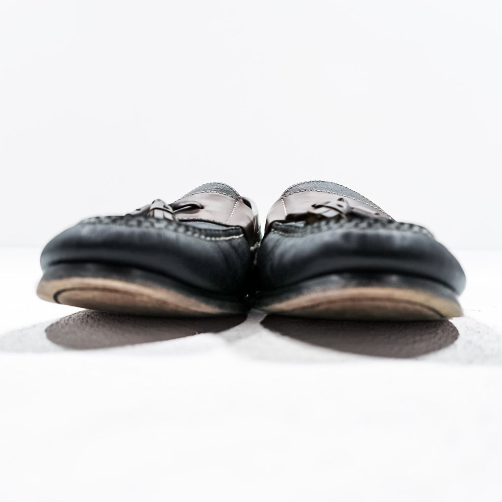 Cole Haan Fringe Tassel Loafers US10 Brown, Black 02997