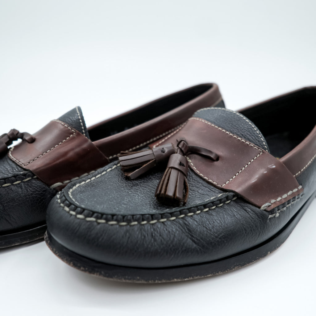 Cole Haan Fringe Tassel Loafers US10 Brown, Black 02997