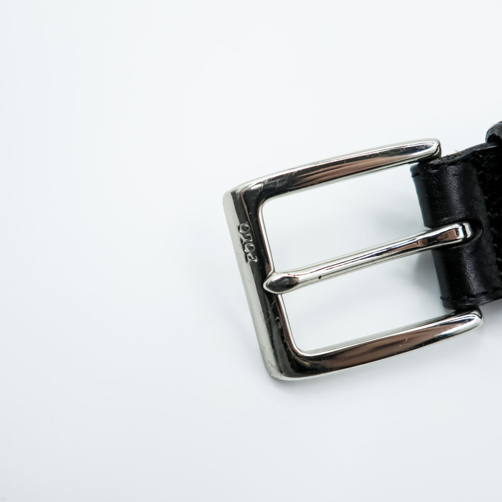 Polo Ralph Lauren Made in Japan Leather Belt, Black