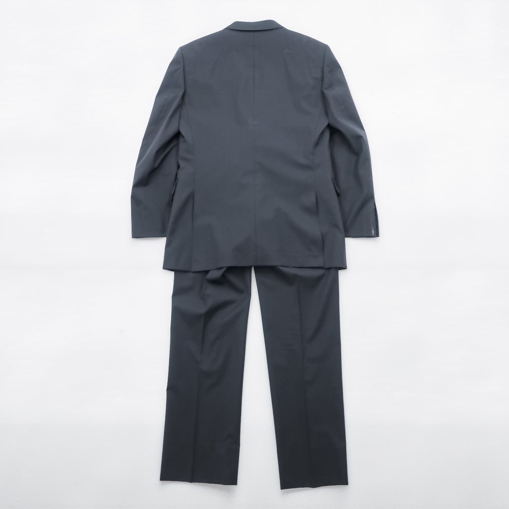 BURBERRY BLACK LABEL Made in Japan 3-Button Suit Set, Size M, Black, BMD11-206-09, Wool