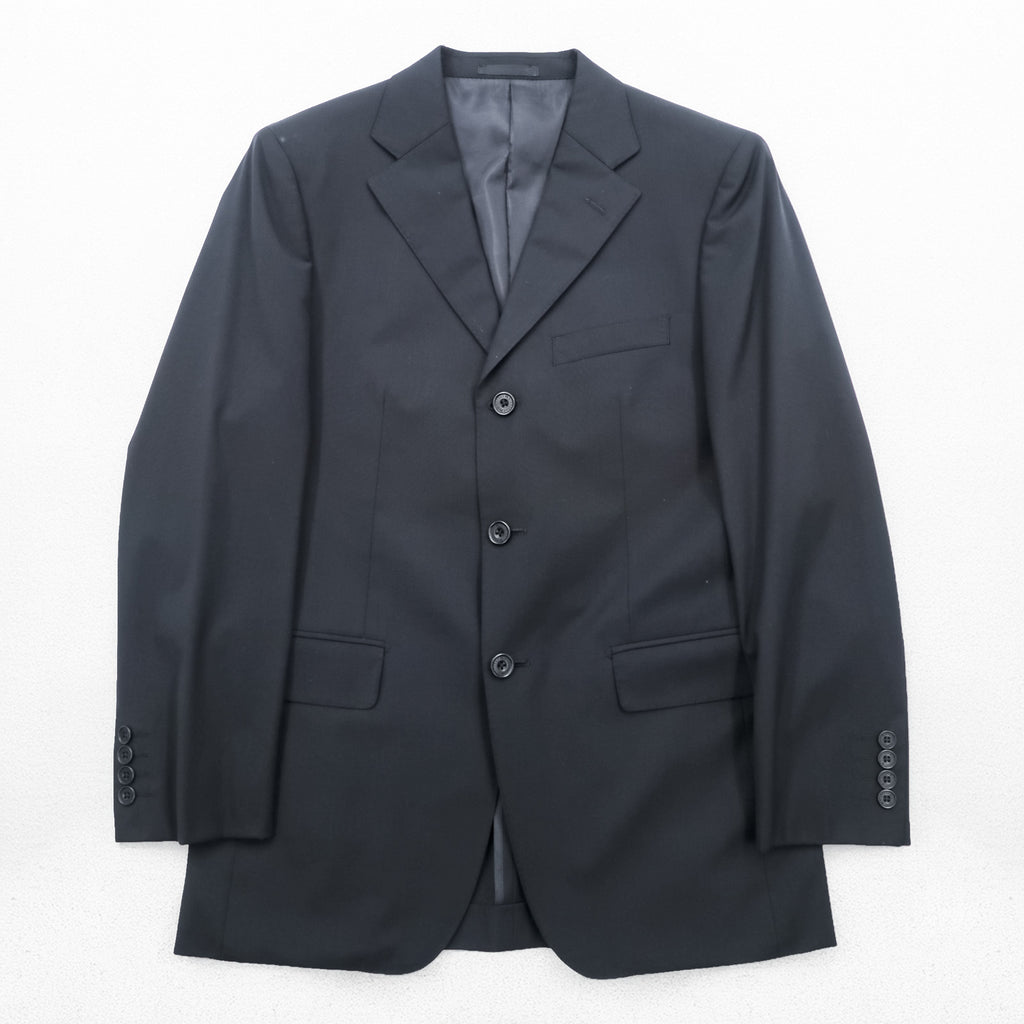 BURBERRY BLACK LABEL Made in Japan 3-Button Suit Set, Size M, Black, BMD11-206-09, Wool